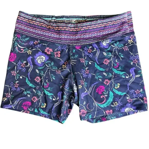 Old Navy Active Girls L 10-12 Athletic Shorts Dance Gym Cheer Navy Pink Purple - Picture 1 of 7